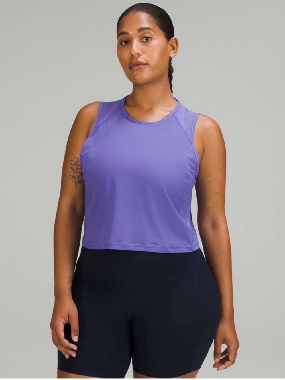 💜 Lululemon Sculpt Cropped Tank Top in 
Charged Indigo 💜